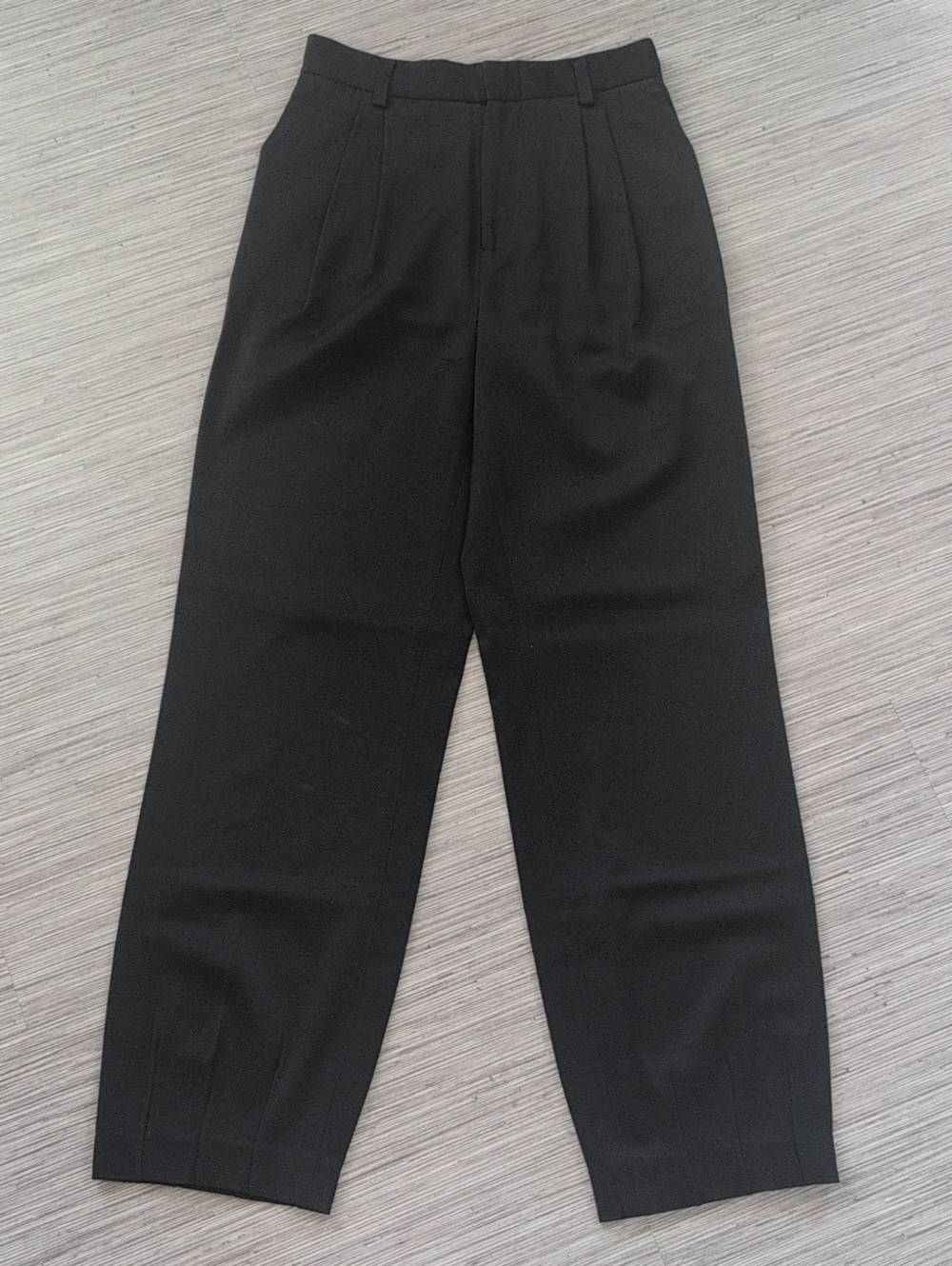 Alice + Olivia Black Pleated Dress Trousers